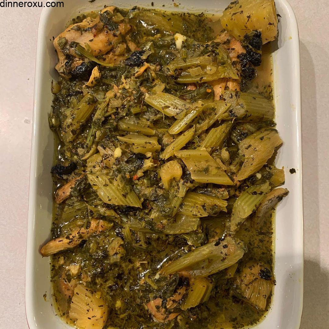 Σέλινο khoresh χορτοφαγική επιλογή χωρίς γλουτένη Συνταγή خورش کرفس περσική